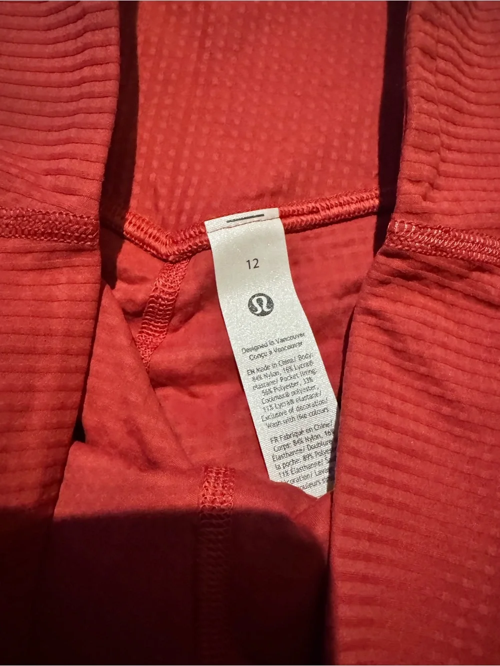 lululemon athletica V-Waist Yoga Tight Grid Texture Leggings - Rose